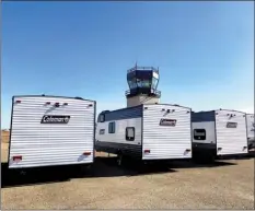  ??  ?? The county Department of Social Services has acquired 10 trailers as quarantine shelters for homeless who have tested positive for COVID-19. COURTESY
PHOTO