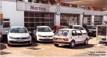  ??  ?? Back at Martins VW 27 years later