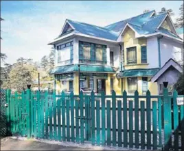  ?? HT PHOTO ?? The HP chief secretary’s official residence near ayurveda hospital at Chhota Shimla.