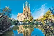  ??  ?? Reflected glory: take in Barcelona’s La Sagrada Família