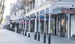  ??  ?? Lord
Street deserted during the lockdown. It is hoped the new plans will help breathe life back into the high streets