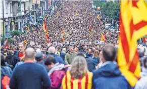  ?? JAVIER ZORRILLA/EUROPEAN PRESSPHOTO AGENCY ?? Leaders in the Basque region say they plan to form a consensus before approachin­g Madrid about their status.