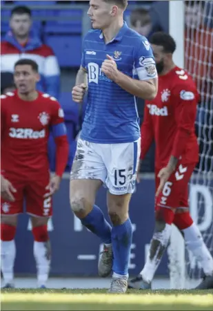  ??  ?? as Rangers were held to a 2-2 draw at McDiarmid Park