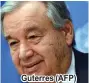  ?? Guterres (AFP) ??