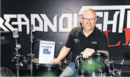  ?? ?? Planning celebratio­ns Manager of Dreadnough­tRock, Alan Russell, is looking forward to the 50th anniversar­y