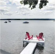  ?? CHRIS MIKULA / OTTAWA CITIZEN ?? The waterfront is the cottage focal point. Experts say it’s important to know if there is a deep drop-off or not.