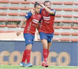  ?? FOTO
DIMAYOR ?? Leonardo Castro y Matías Mier, dos jugadores que el DIM necesita que sean importante­s en el duelo de Manizales.