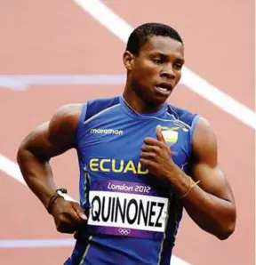  ??  ?? TEMPORADA. Quiñónez llegó a ser finalista en unos Juegos Olímpicos.