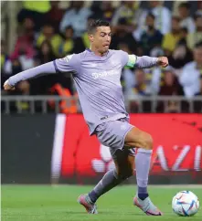  ?? AFP ?? Al Nassr’s Cristiano Ronaldo will be expected to conjure a crucial contributi­on against Riyadh rivals Al Hilal today