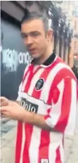  ??  ?? WRONG SHIRT: Port Vale striker Tom Pope was pictured wearing a Stoke City top.