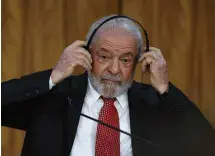 ?? Gabriela Biló/Folhapress ?? O presidente Lula, que disse pretender concluir o acordo entre UE Mercosul até o fim do primeiro semestre