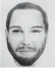  ?? Foto: Policie SR ?? Policejní identikit s podobou Ronalda Rigóa.