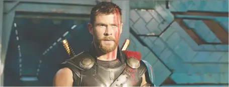  ?? DISNEY/MARVEL ?? Actor Chris Hemsworth helped director Taika Waititi take the title character in a different and humorous direction for Thor: Ragnarok.