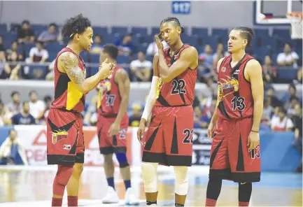  ?? ALVIN S. GO ?? THE SAN MIGUEL BEERMEN try to propel their top four push in the PBA Governors’ Cup when they collide with the Phoenix Petroleum Fuel Masters today at the Ynares Center in Antipolo City.