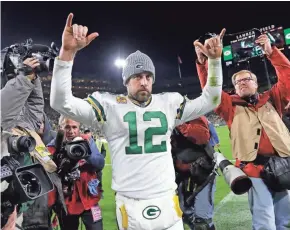  ?? DAN POWERS/USA TODAY ?? “It’s important that we approach this game understand­ing how much we have to gain from winning.” - Aaron Rodgers, on facing the Lions.