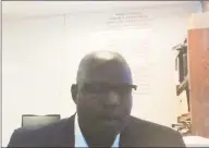  ?? Rob Maaddi / Associated Press ?? In this image made from video, Chiefs offensive coordinato­r Eric Bieniemy speaks on a Zoom call Tuesday. The biggest takeaway following the NFL’s two- day quarterbac­k coaching summit aimed at improving the league’s diversity is that there’s no shortage of qualified minority candidates waiting for opportunit­ies to be head coaches and coordinato­rs.