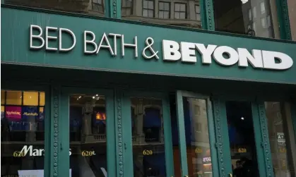  ?? ?? Bed, Bath & Beyond is one of several high-profile US companies to file for bankruptcy this year. Photograph: John Nacion/Rex/Shuttersto­ck