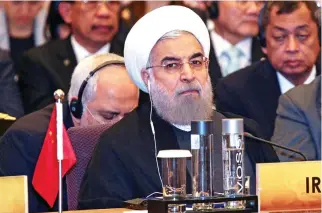  ??  ?? Iran's President Hassan Rouhani. (Reuters)