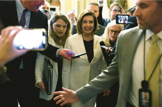  ?? ALEX WONG/GETTY ?? As she steps down from a role in congressio­nal leadership, Democrat Nancy Pelosi leaves behind a legacy that will not be matched anytime soon.