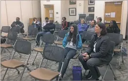  ?? STAFF PHOTO BY TIFFANY WATSON ?? Local Charles County residents attend a Charles County Public Library town hall at Waldorf West to give their feedback about what a 21st century library system should be.