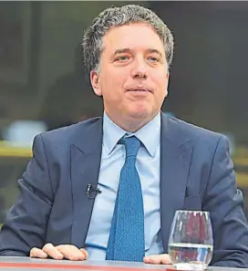  ?? (MARTÍN BAEZ / ARCHIVO) ?? Nicolás Dujovne. Ministro de Hacienda de la Nación.