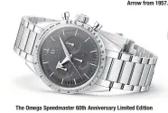  ??  ?? The Omega Speedmaste­r 60th Anniversar­y Limited Edition