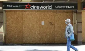  ??  ?? Welcome to the future ... a closed Cineworld. Photograph: Anadolu Agency/Getty Images