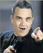  ??  ?? Singer Robbie Williams.