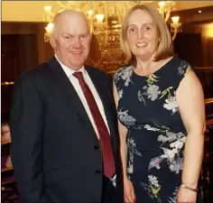  ??  ?? Patrick and Carmel Banville at the Slaney Holstein Friesian Breeders dinner and awards ceremony in the Ashdown Park Hotel.
