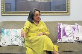  ?? /Esa Alexander ?? Fighting on: Cape Town mayor Patricia de Lille interviewe­d about the city’s water crisis and her possible exit as mayor.