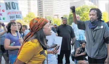  ?? MICHAEL B. THOMAS Getty Images ?? PROTESTERS MARCH through city streets after the acquittal of former St. Louis Officer Jason Stockley.