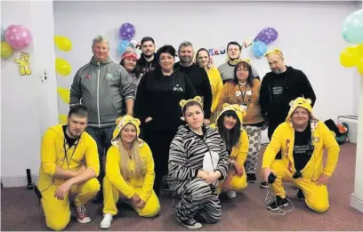  ??  ?? Ebbw Vale Paranormal Society held a 12-hour lock-in inside the Royal Cwmaman Hall to raise money for Children in Need