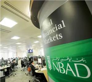  ??  ?? The headquarte­rs of the National Bank of Abu Dhabi. NBAD, along with First Gulf Bank and Emirates NBD, were the UAE’s top three lenders in terms of market capitalisa­tion. —