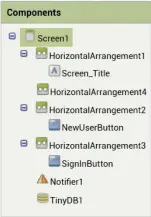  ??  ?? Figure 3: Components view (Screen1)