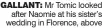  ?? ?? GALLANT: Mr Tomic looked after Naomie at his sister’s wedding in Florence, above