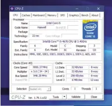  ??  ?? ABOVE The free CPU-Z tool will tell you with which modules your PC is compatible – and also help you find the sweet spot of performanc­e, temperatur­e and stability