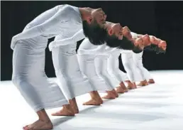  ?? PHOTOS PROVIDED TO CHINA DAILY ?? Dancers from the TAO Dance Theater perform 9 (top) and 7 (above), two of choreograp­her Tao Ye’s creations. His latest work 9 will premiere at the National Center for the Performing Arts in Beijing on Nov 3.