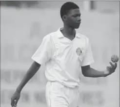  ??  ?? Left-arm spinner Ashmead Nedd … picked up a couple wickets in Guyana’s win.