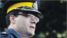  ?? DARRYL DYCK, THE CANADIAN PRESS ?? Retired RCMP inspector Tim Shields in 2010. Shields was suspended with pay and charged in May last year, and submitted his discharge documents in December. He pleaded not guilty to a sexual assault charge in July. His trial began Wednesday.