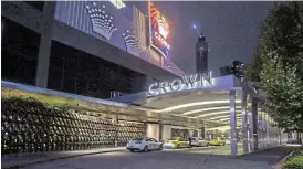  ?? /Bloomberg /File ?? Casino rivalry:
Bidders are circling Crown Resorts while it is cornered by regulatory investigat­ions relating to money laundering. A damning inquiry found it was unfit to run its new Sydney casino.
A$12bn is the market value Star says its offer will create for an Australian gaming and hospitalit­y giant