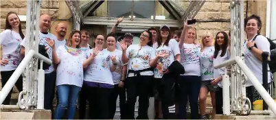  ?? ?? l●Staff, friends and family of Ramsbottom care home, Lavender Hills, have raised over £1,500 to support Alzheimer’s following a 10.6km Memory Walk.