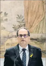  ?? MANÉ ESPINOSA ?? El president Quim Torra