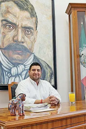  ?? LÍA HASHIRA ?? Eduardo Martínez cree en el liderazgo y fortaleza de su partido.