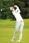  ?? — AFP photo ?? Sung Hyun Park of South Korea hits from the 17th fairway during the second round of the LPGA Volvik Championsh­ip on May 26, 2017 at Travis Pointe Country Club Ann Arbor, Michigan.