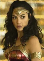  ?? CLAY ENOS Warner Bros/TNS ?? Gal Gadot returns in ‘Wonder Woman 1984,’ currently scheduled to open in theaters Dec. 25.