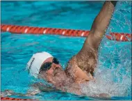  ?? PHOTO BY PETER BICK ?? San Anselmo’s Richard Burns was named as one of 12Masters Swimmers of the Year by Swimming World Magazine.