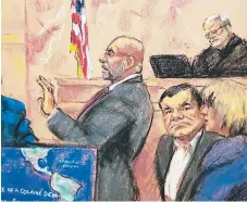  ??  ?? CAPO. El juicio de “El Chapo”, que durará más de cuatro meses, se desarrolla bajo condicione­s de seguridad máxima.