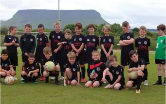  ??  ?? The Benbulben FC U9s team that took part in a blitz recently.