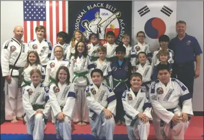  ?? Submitted photo ?? BLACK BELT: Profession­al Black Belt Academy emphasizes respect, focus and self-discipline in all of its classes.