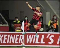  ?? MARTIN MEISSNER THE ASSOCIATED PRESS ?? Bayer Leverkusen's Paulinho said some of the prejudice he endured prompted him to leave Brazil for European soccer. In 2018, he moved to German club Bayer Leverkusen in a transfer worth $21 million. He said his faith was never an issue there.